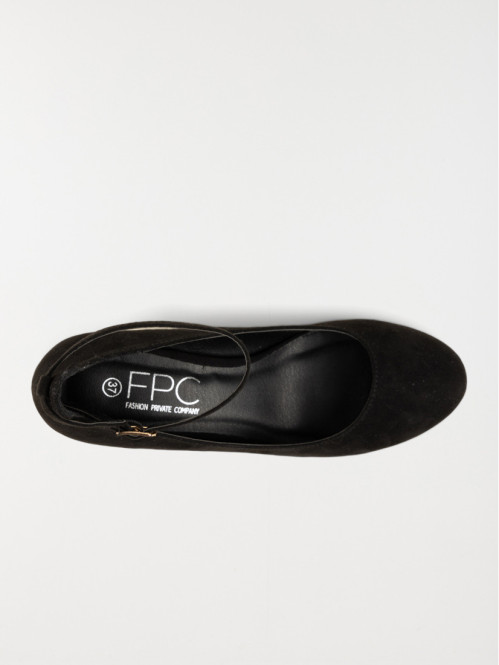 Escarpin bride noire femme...