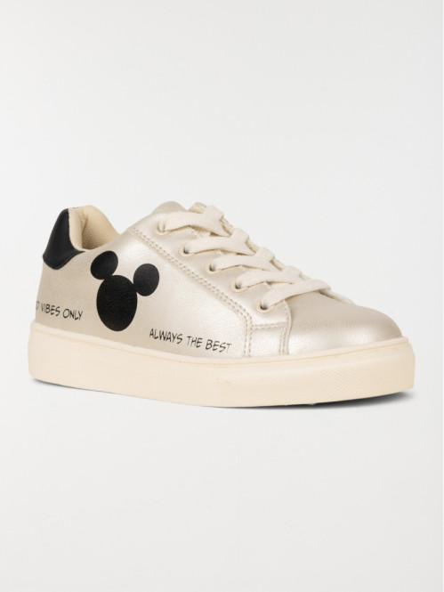 Basket Mickey coloris gold fille 31 35