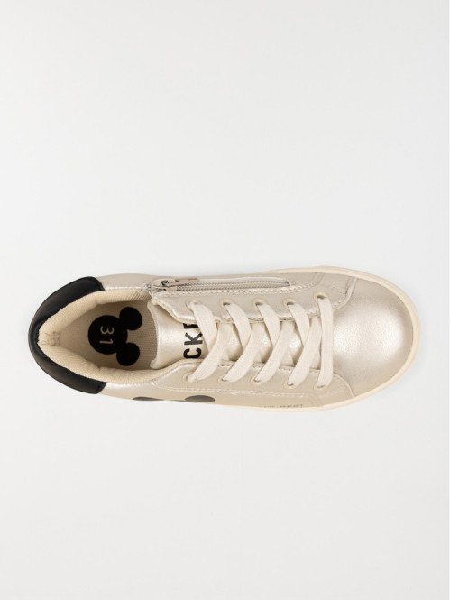 Basket Mickey coloris gold fille 31 35