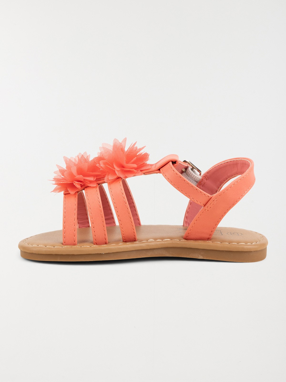 Nu-pieds fleurs corail fille (24-30) Nu-pieds fleurs corail fille (24-30)