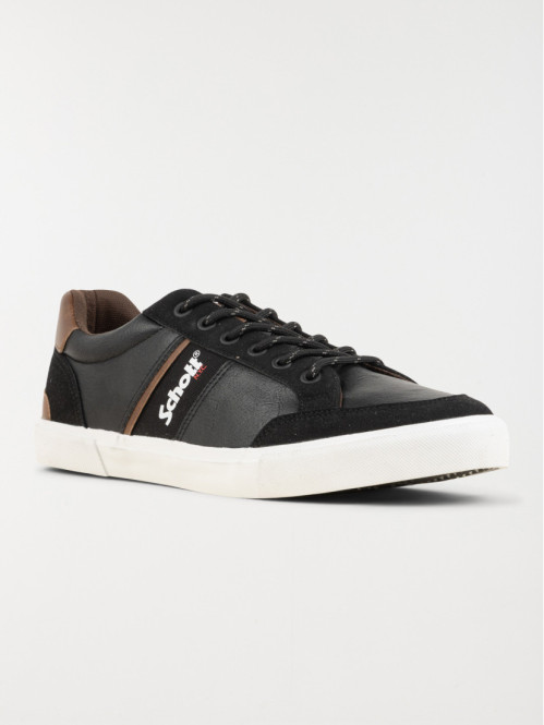 Baskets Schott noires homme...