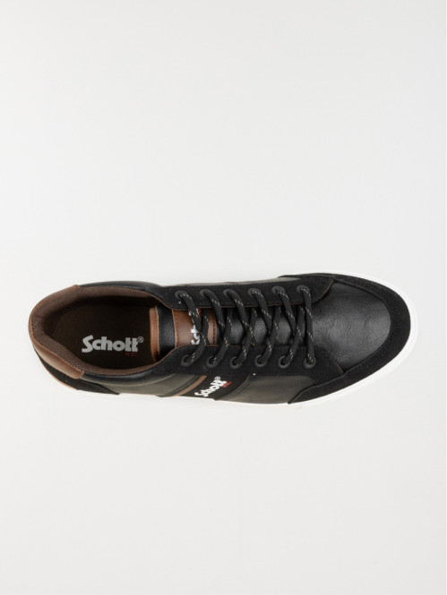 Baskets Schott noires homme...