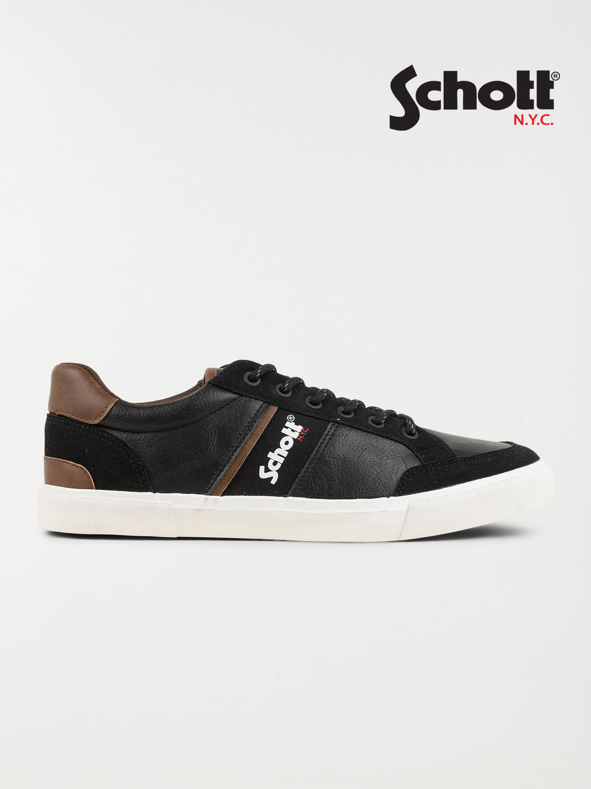 Baskets Schott noires homme (41-46)