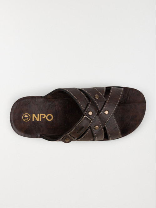 Mules homme marrons (41-46)