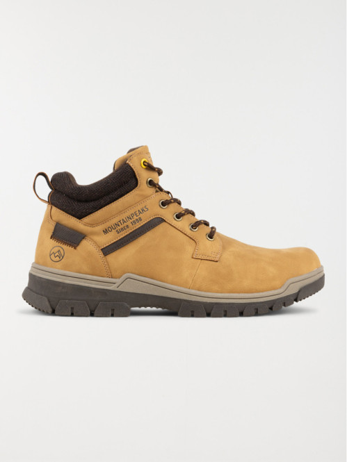 Boots lacets tan homme (40-46)
