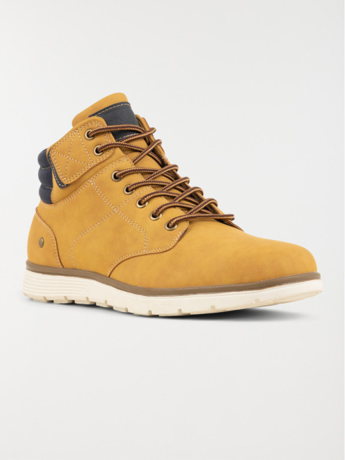 Boots lacets camel homme (40-46)