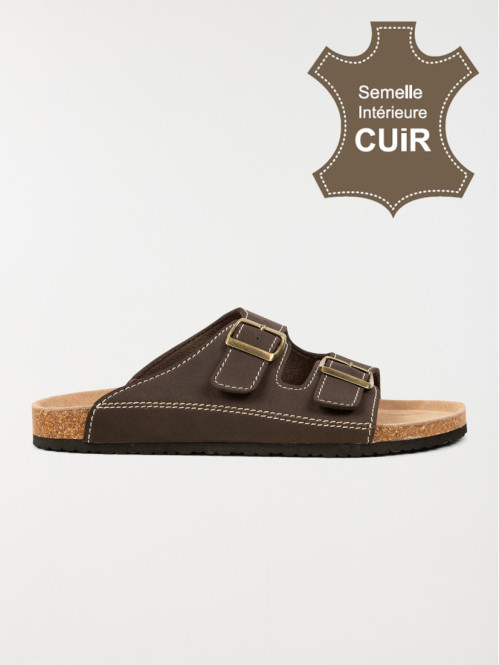 Mules homme marron (40-46)