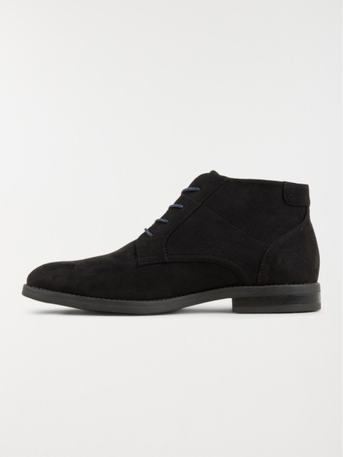 Bottines noires lacets homme (40-46)