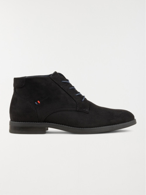 Bottines noires lacets homme (40-46)