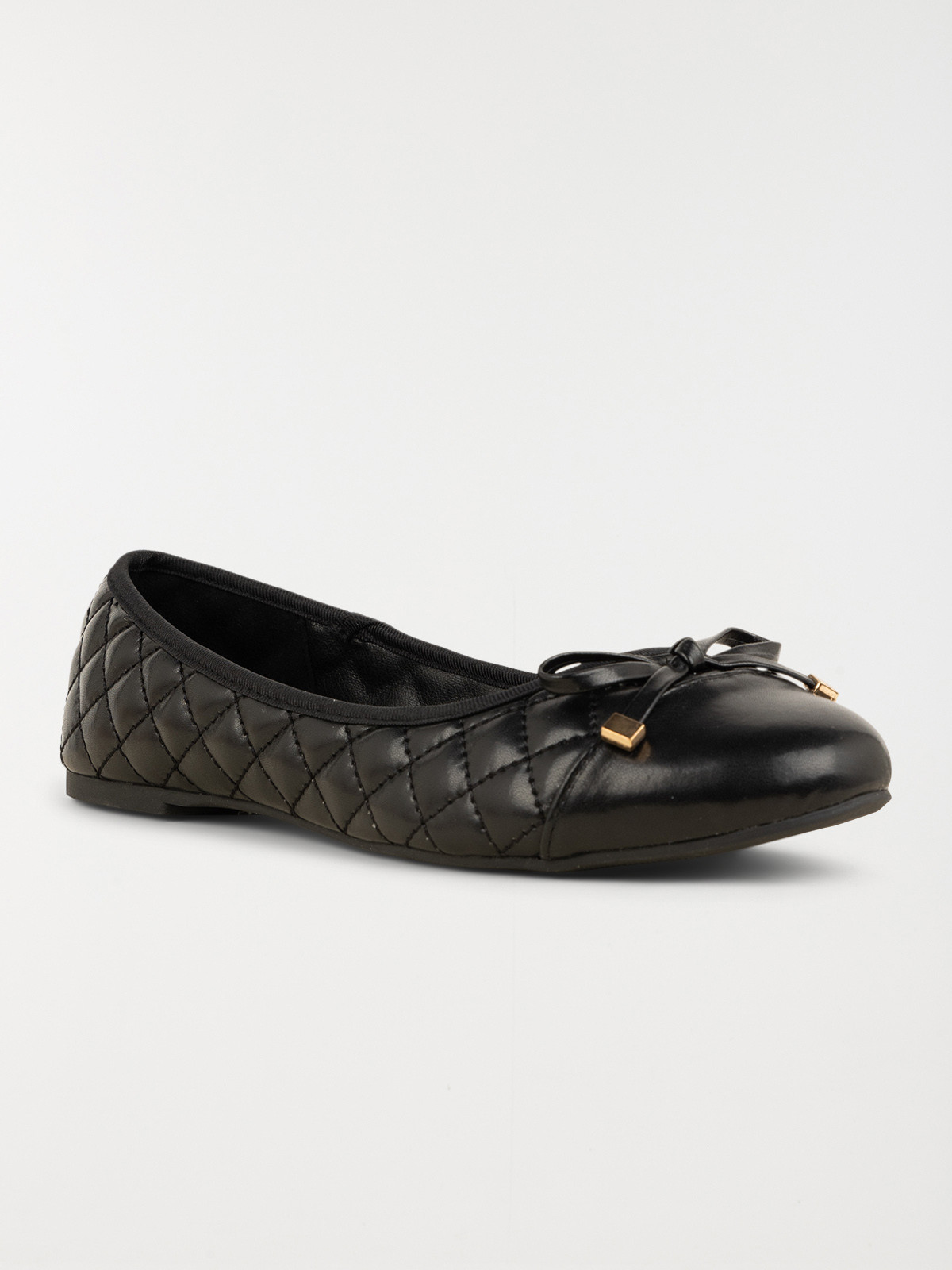 Ballerine noire matelassée femme (36-41)