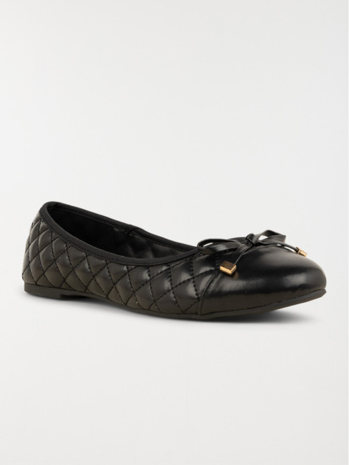 Ballerine noire matelassée femme (36-41)