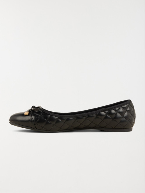 Ballerine noire matelassée femme (36-41)