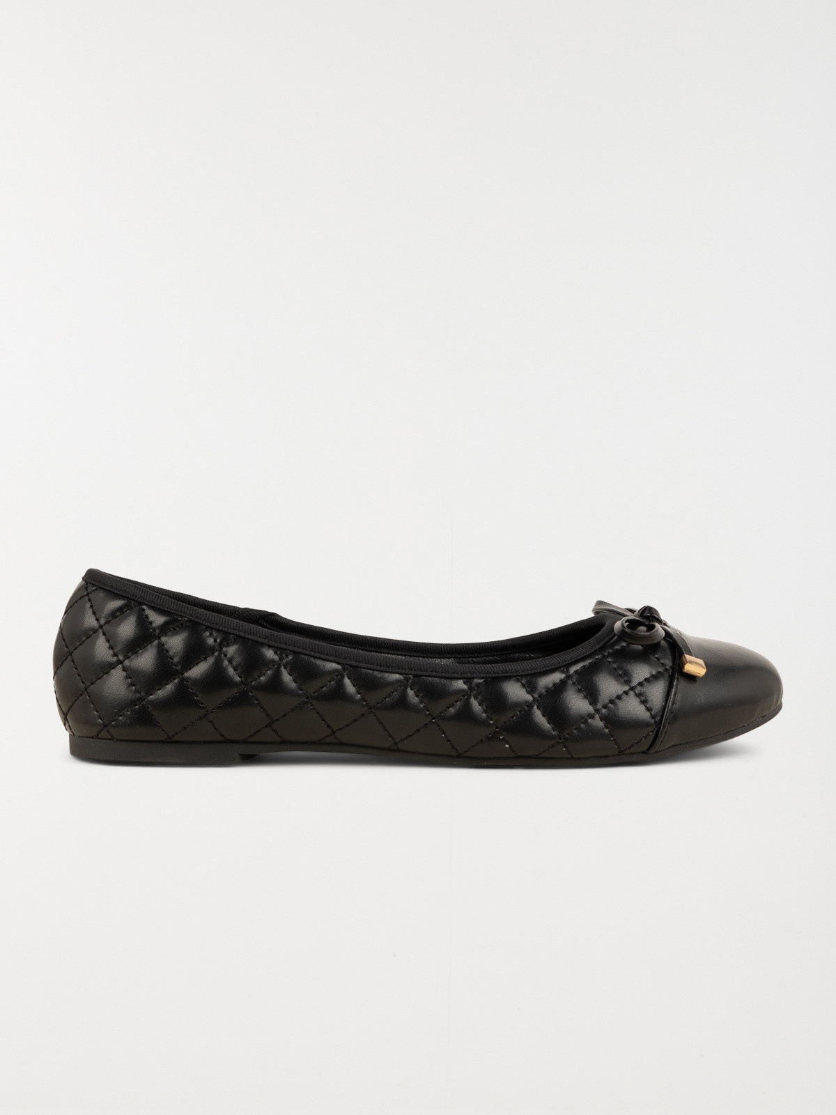 Ballerine noire matelassée femme (36-41)