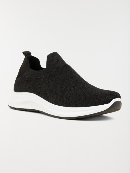 Baskets chaussettes noires femme (36-41)