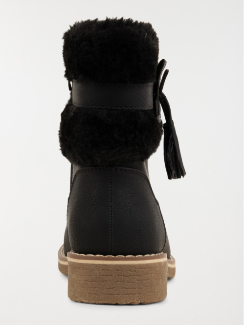 Bottines noires papillon...