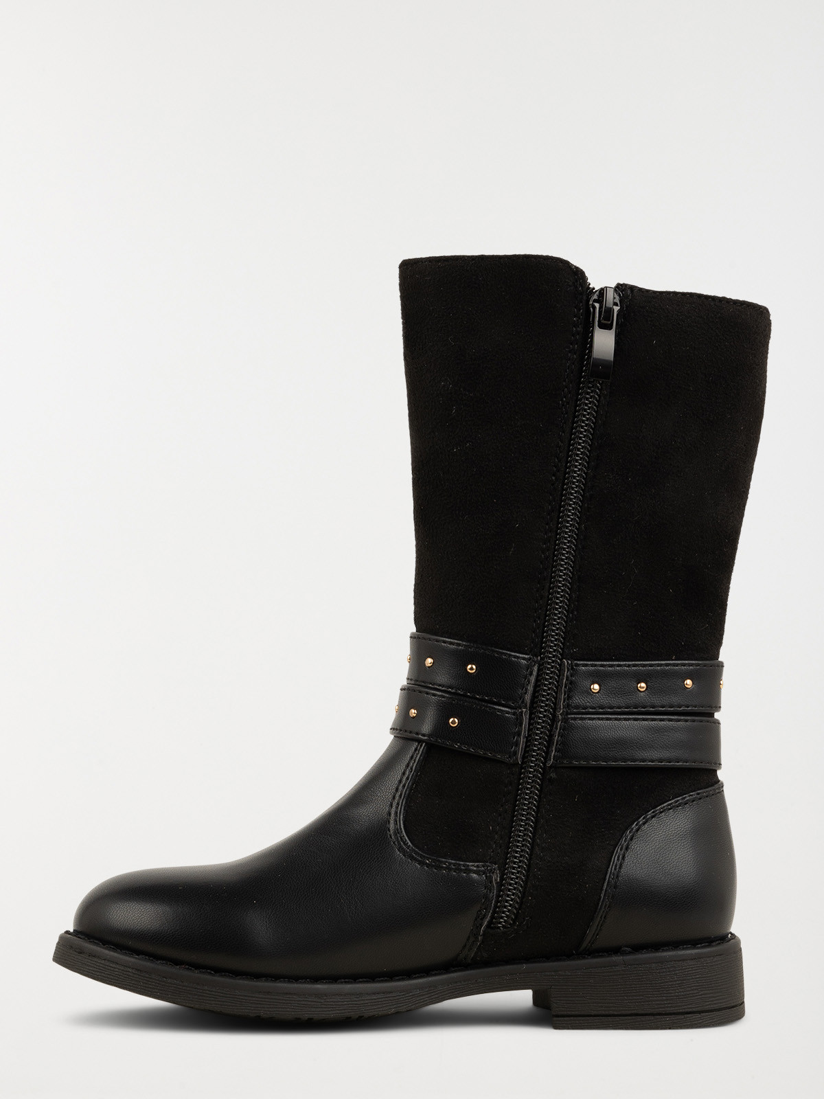 Bottes brides clous noires fille (31-36)