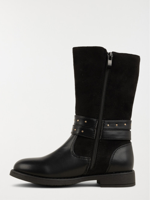 Bottes brides clous noires...