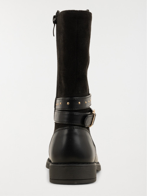 Bottes brides clous noires...