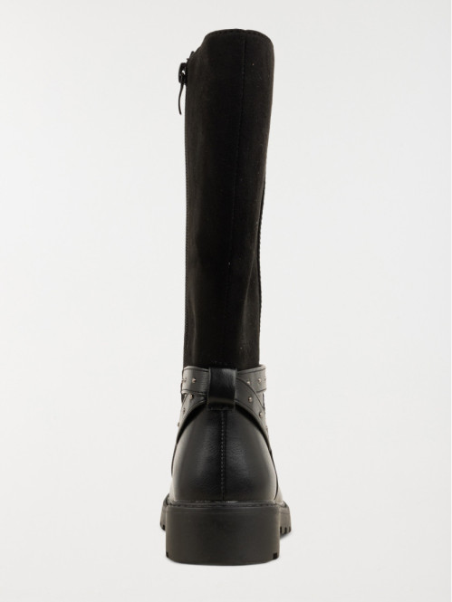 Bottes noires brides clous...