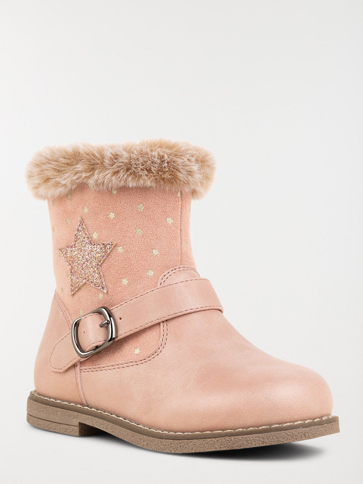 Bottine étoile rose fille (24-30)