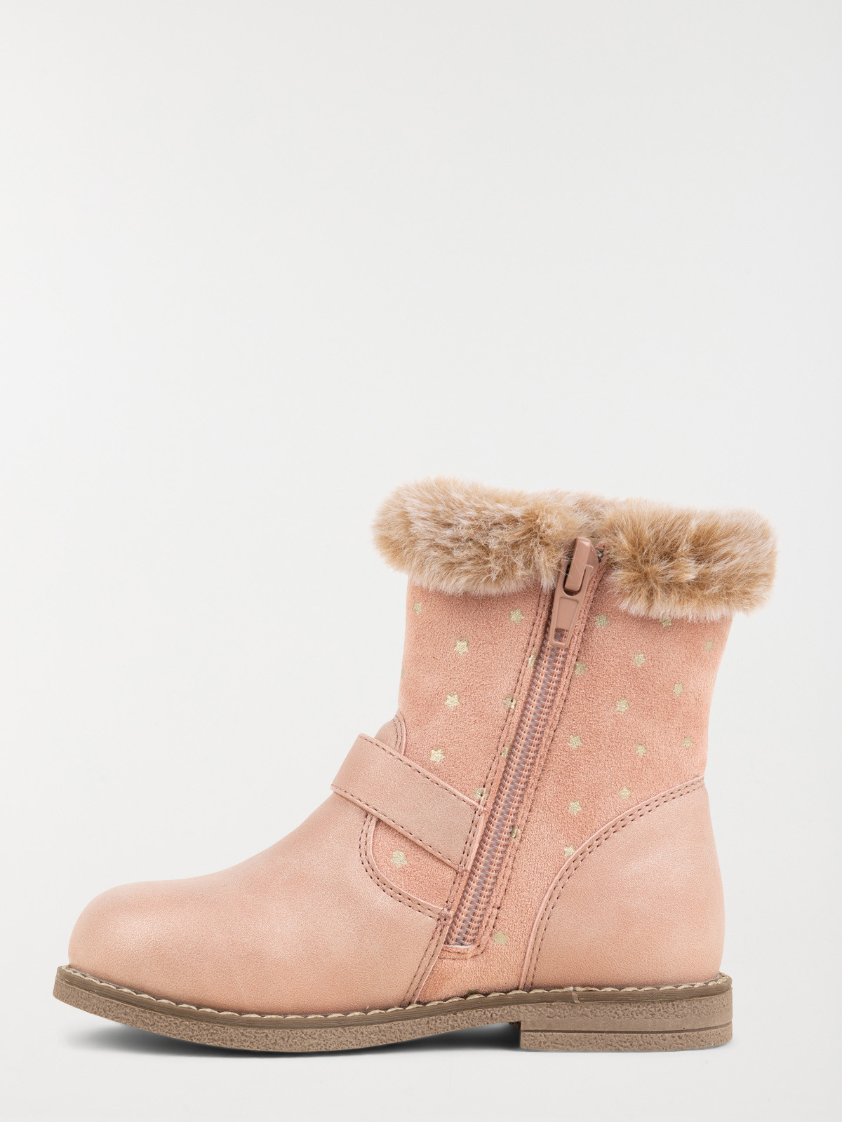 Bottine étoile rose fille (24-30)