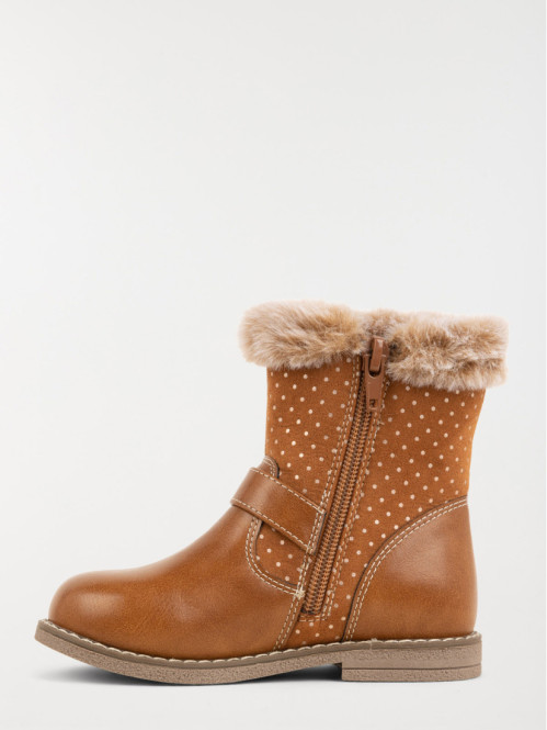 Bottine coeur marron fille (24-30) Bottine coeur marron fille (24-30)