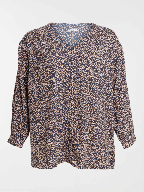 Blouse imprimée grande taille femme