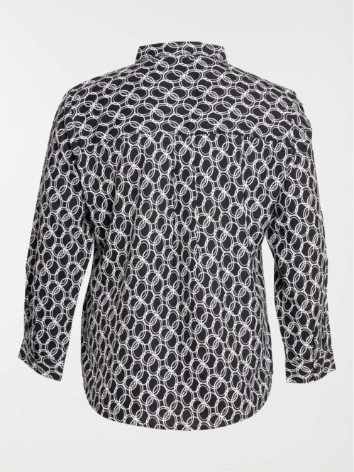 Chemise imprimée grande taille femme Chemise imprimée grande taille femme