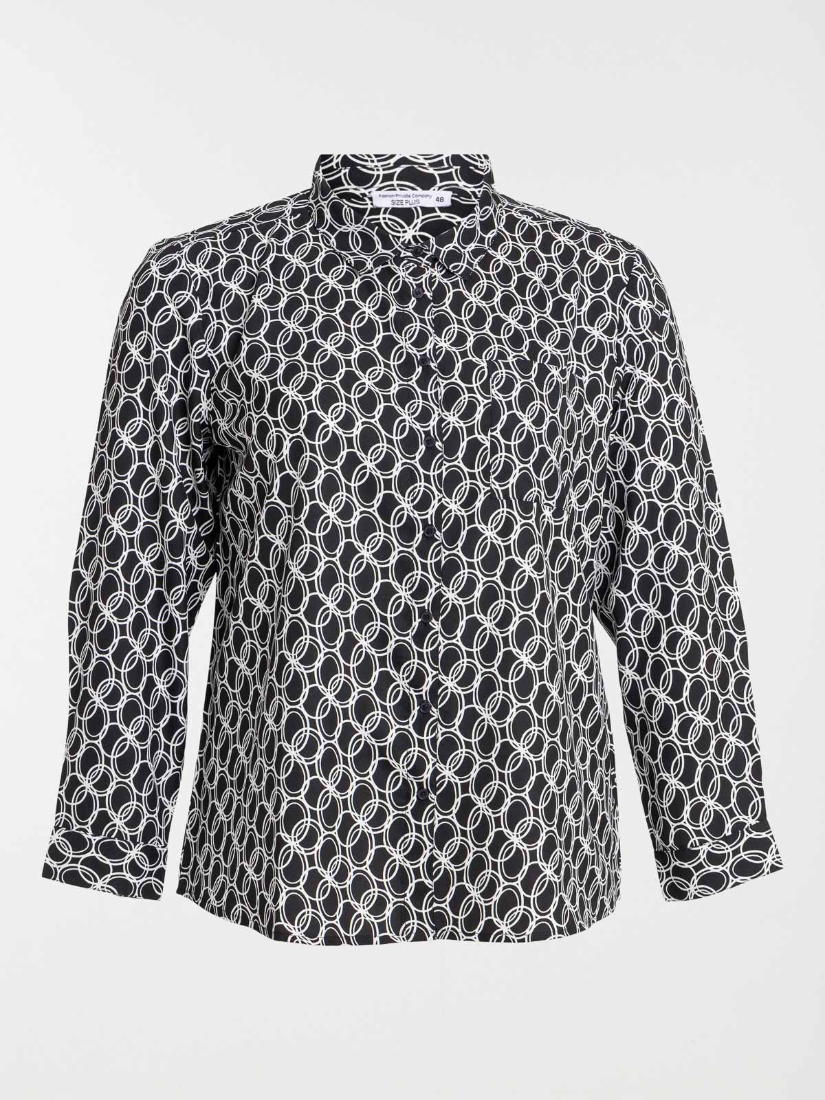 Chemise imprimée grande taille femme