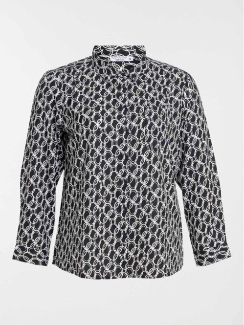 Chemise imprimée grande taille femme