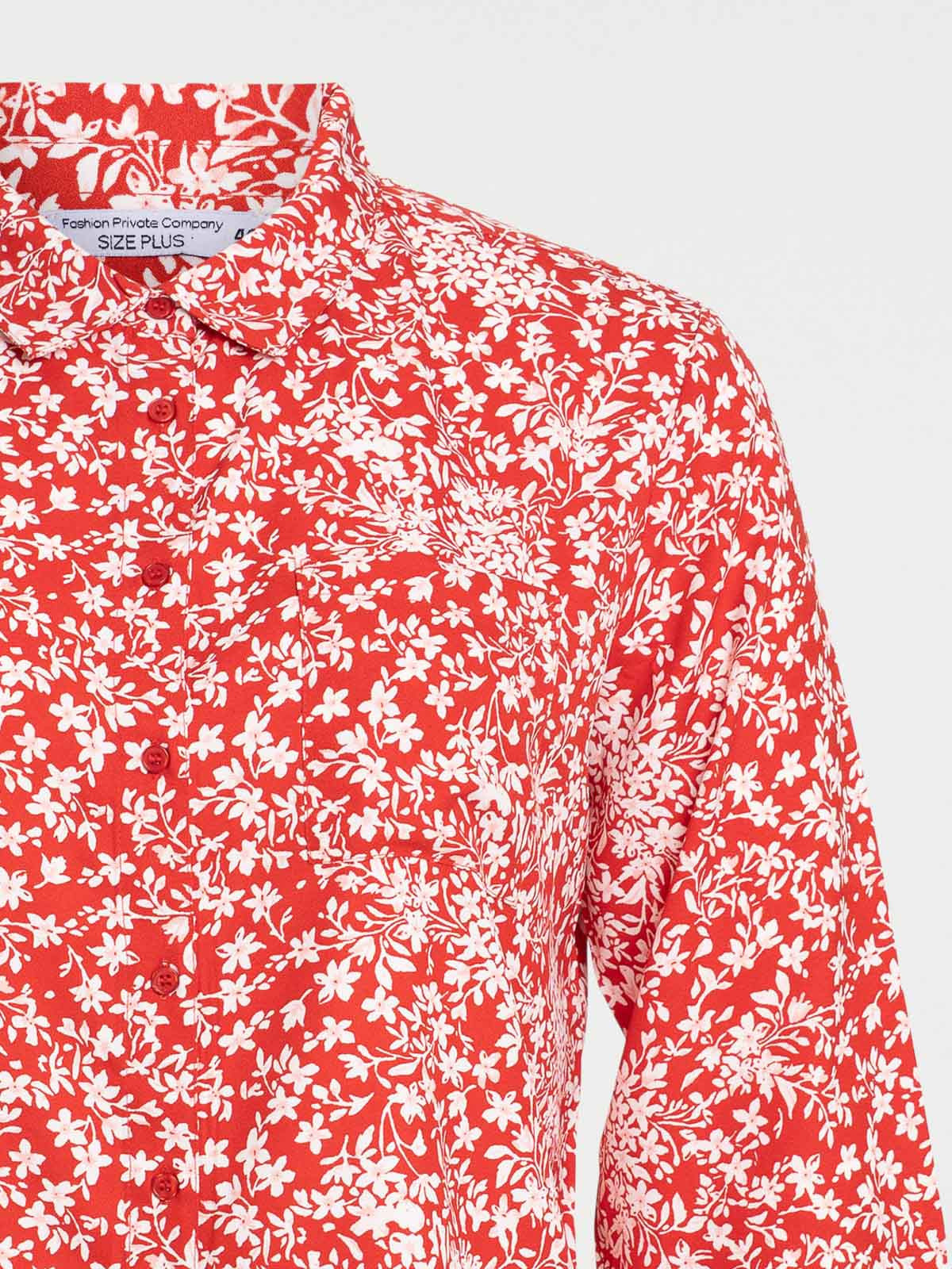 Chemise florale grande taille femme Chemise florale grande taille femme