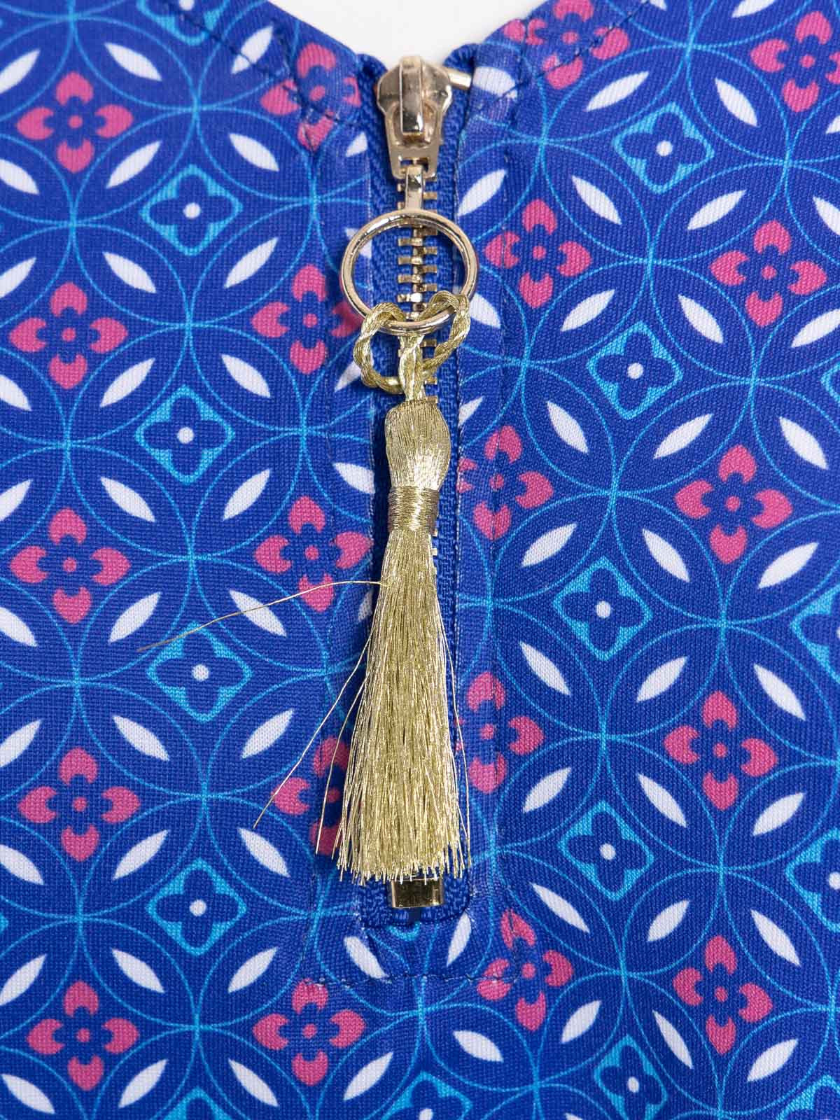 T-shirt col V zippé grande taille femme