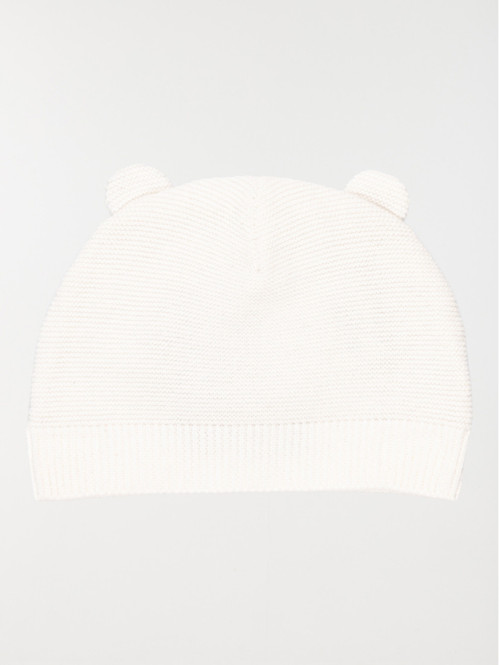 Bonnet naissance écru bébé (0-3M)