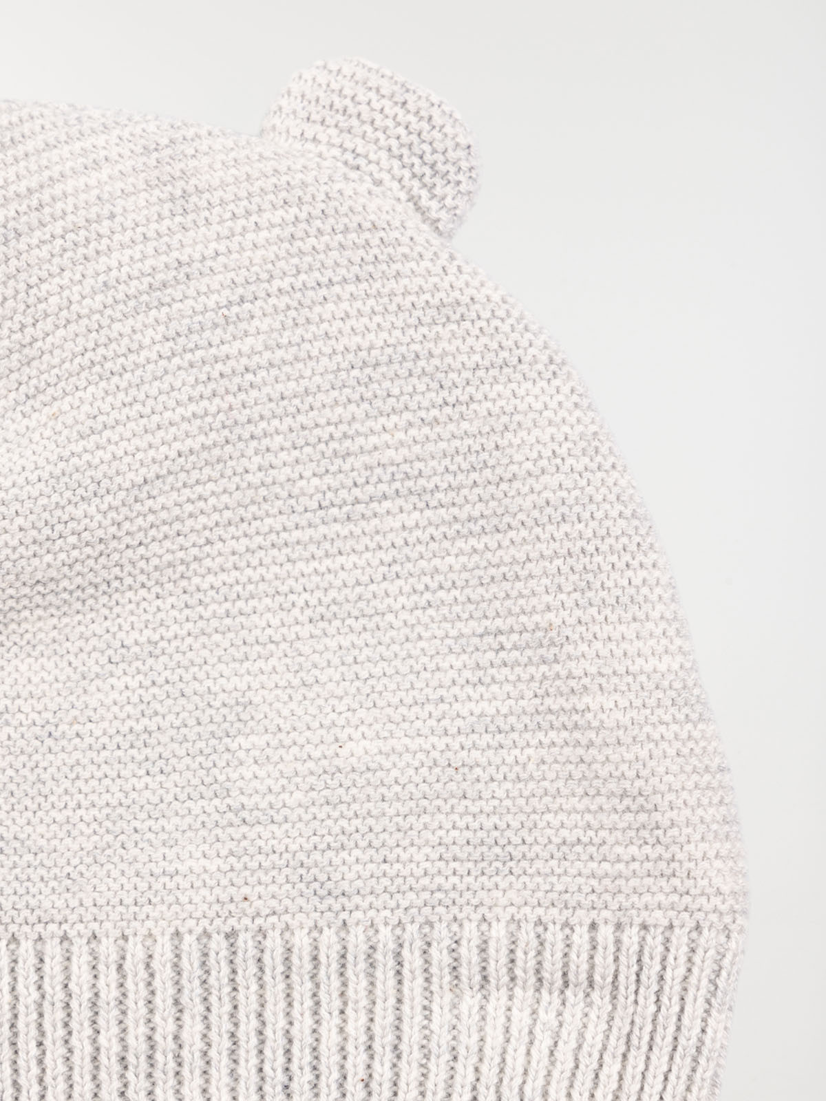 Bonnet naissance gris chiné bébé (0-3M) Bonnet naissance gris chiné bébé (0-3M)