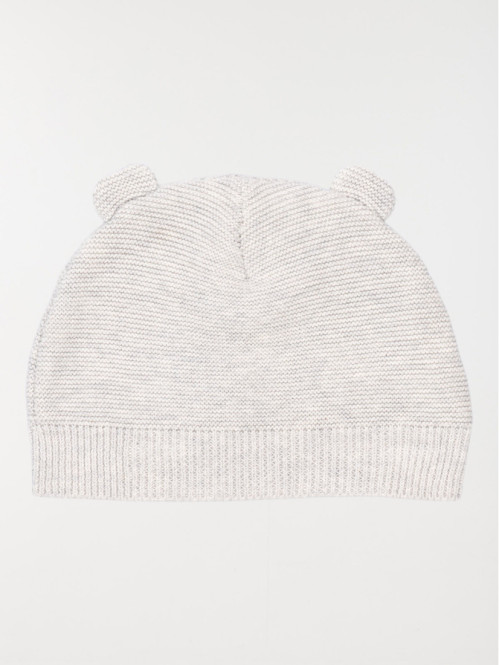 Bonnet naissance gris chiné...