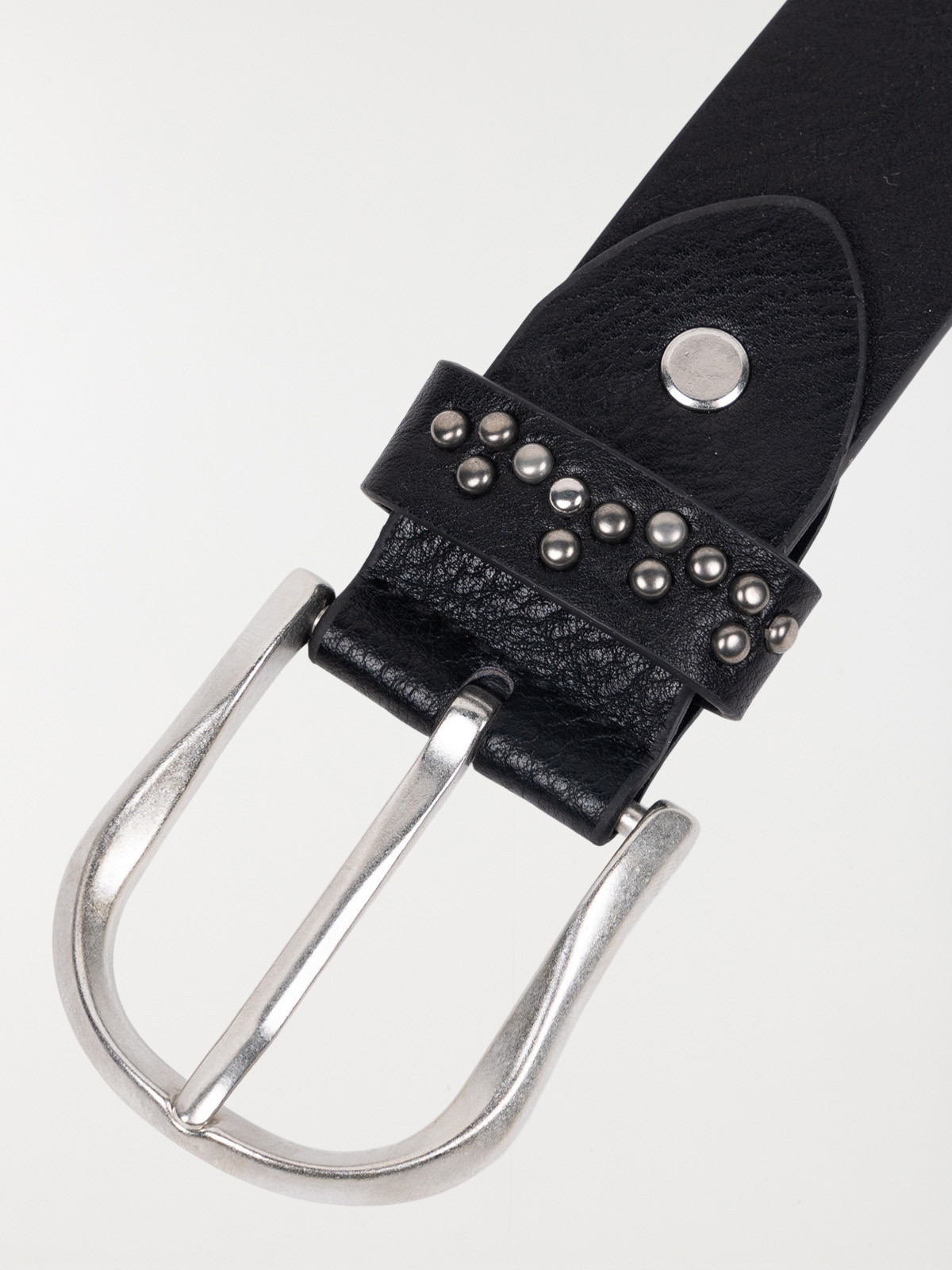 Ceinture noire studs femme 