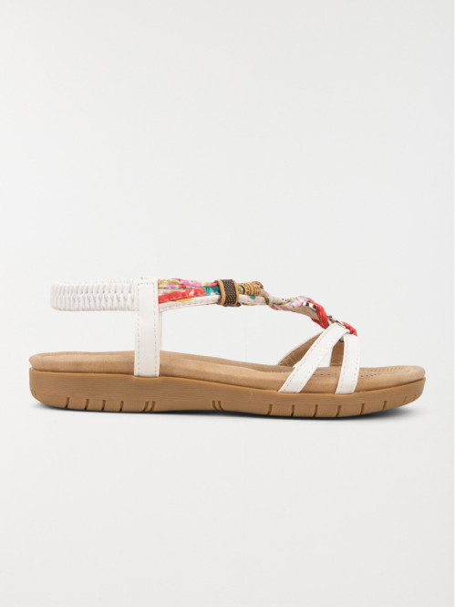 Sandales femme brides fleuries (36-41)