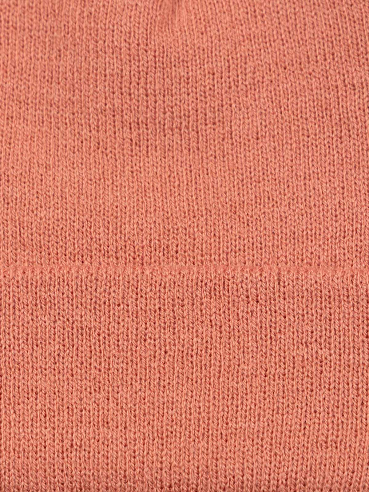 Bonnet revers rose fille