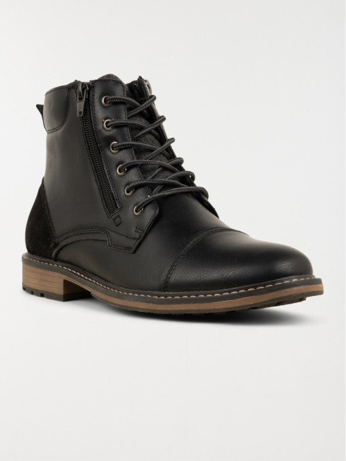 Bottines noires lacets homme (40-46) Bottines noires lacets homme (40-46)