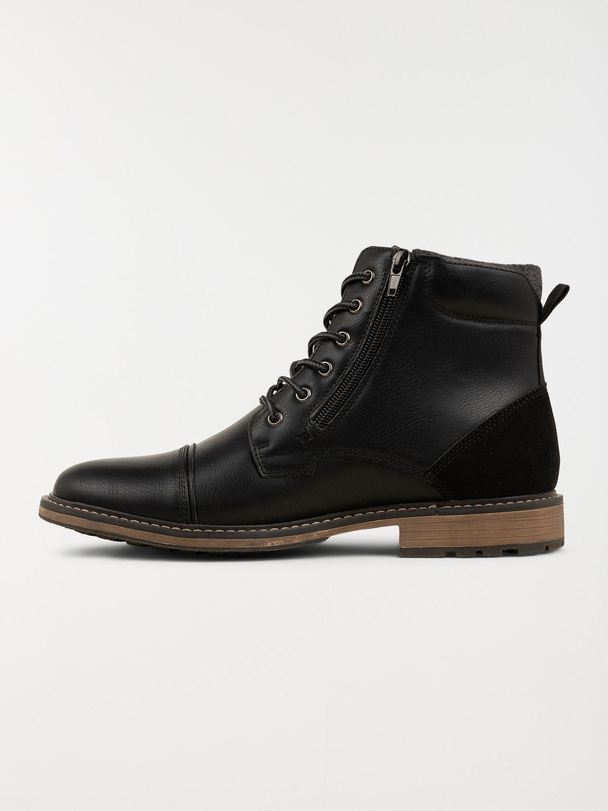 Bottines noires lacets homme (40-46) Bottines noires lacets homme (40-46)