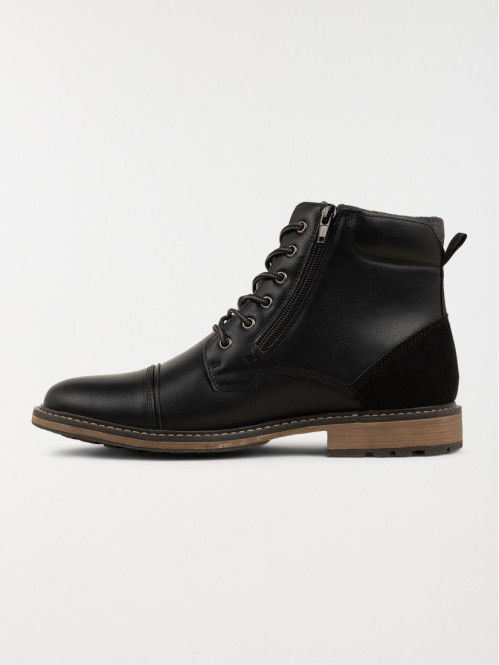 Bottines noires lacets homme (40-46) Bottines noires lacets homme (40-46)