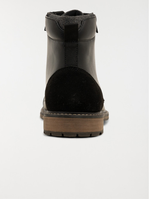 Bottines noires lacets homme (40-46) Bottines noires lacets homme (40-46)