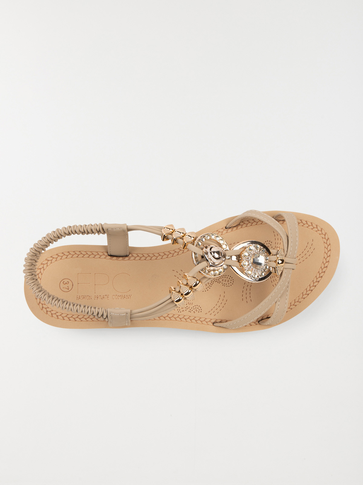 Sandales plates beige femme (36-41) Sandales plates beige femme (36-41)