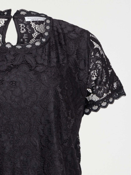T-shirt dentelle grande taille femme T-shirt dentelle grande taille femme