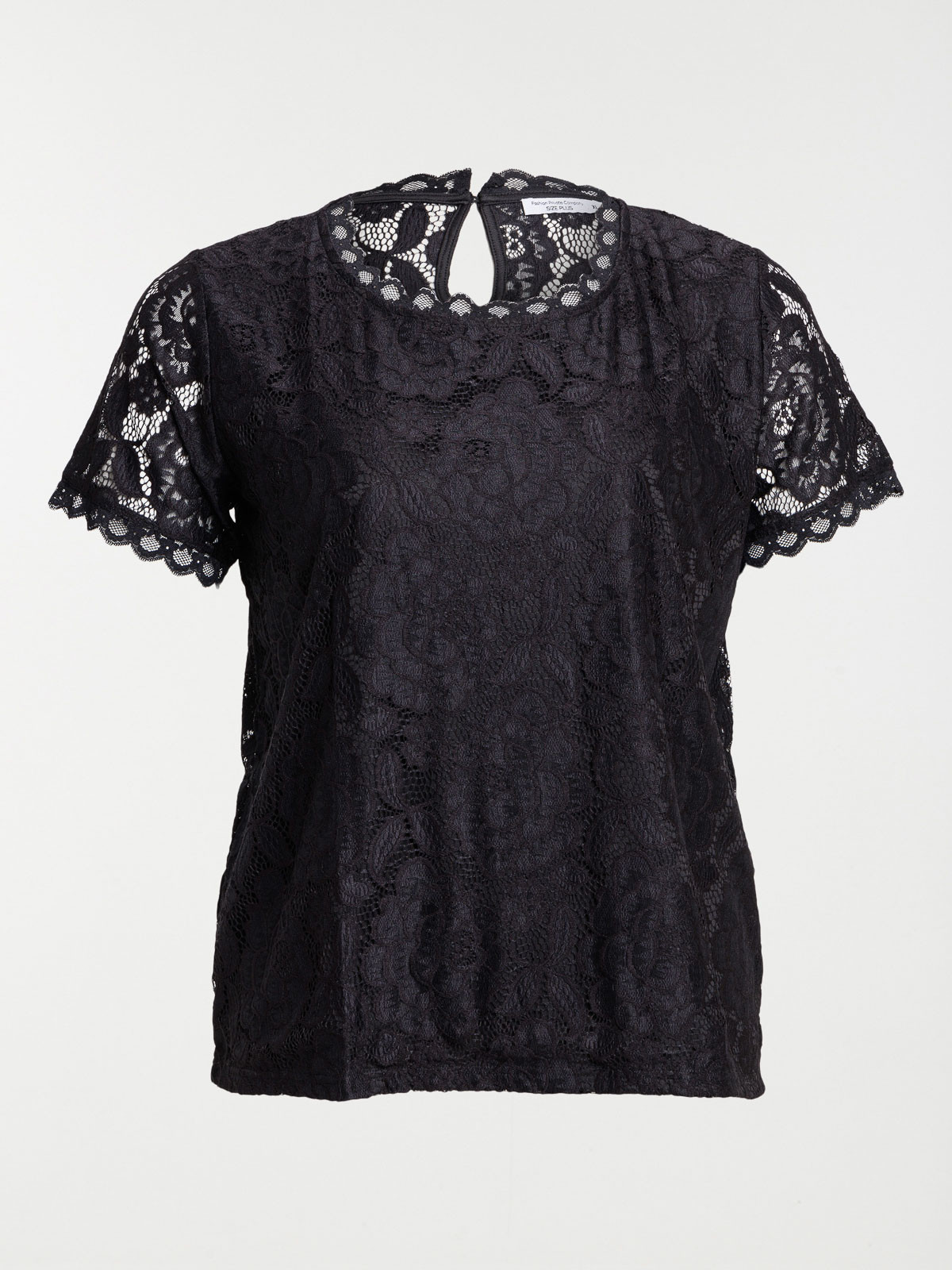 T shirt dentelle grande taille femme