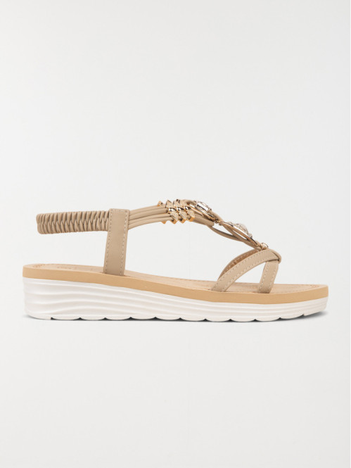 Sandales plates beige femme (36-41)