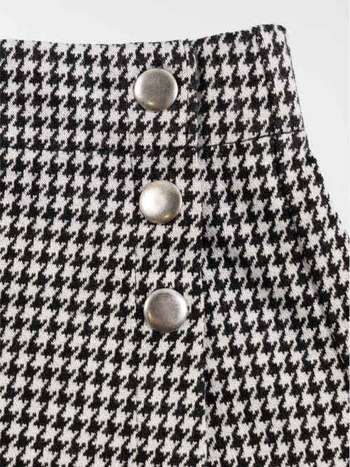 Jupe short pied de poule...