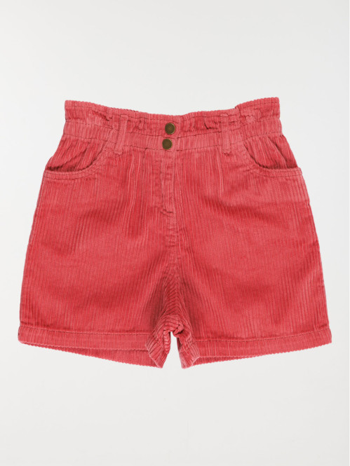 Short velours baroque pink fille (3-12A)