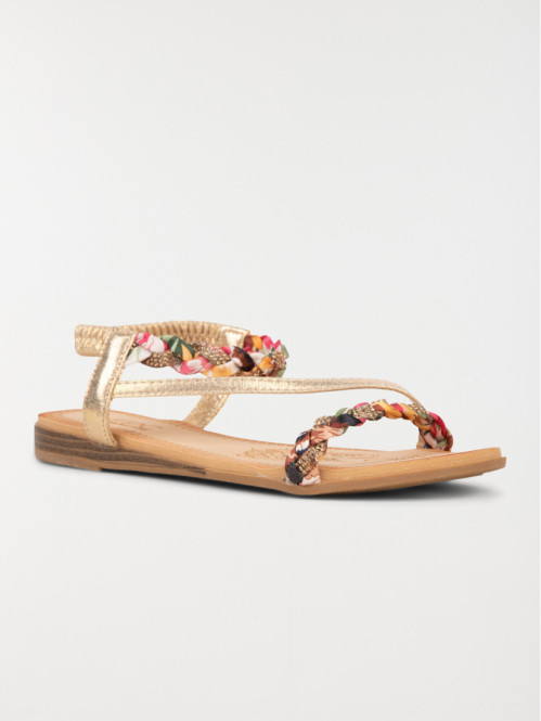 Sandale plate strass femme (36-41) Sandale plate strass femme (36-41)