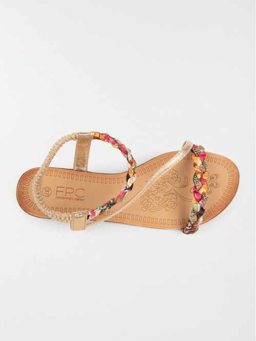 Sandale plate strass femme (36-41) Sandale plate strass femme (36-41)